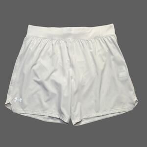 Under Armour UA Speedpocket 7" Shorts XL Ivory NWT 1383268-110